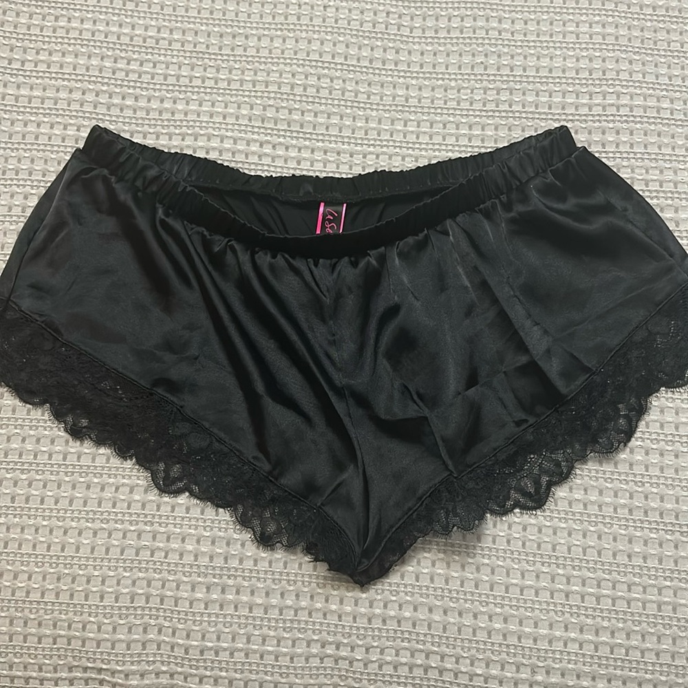 Satin/Lace Pajama or Lounge Shorts (XL)